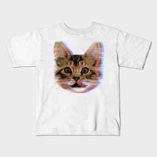 Glitch cat Kids T-Shirt